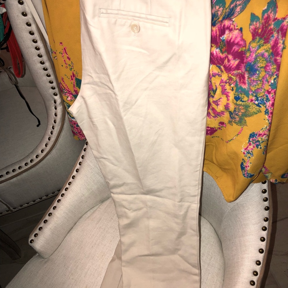 Ankle khaki pants (not ironed in pic)